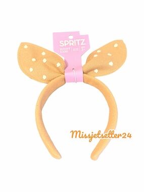 NWT Target Spritz Easter Bunny Ears Headband Brown and White